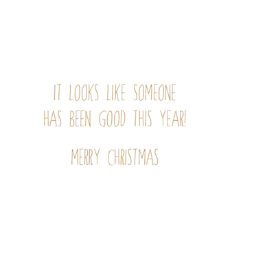 Santa With Gifts Christmas Card Sara Miller