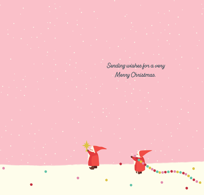 Christmas Tree Christmas Card Spinning Wheel