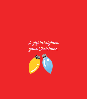 Pictura Christmas Lights Christmas Card Money Holder with festive holiday design for seasonal gift giving.