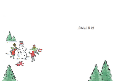 Merry Christmas To All Christmas Card - From us