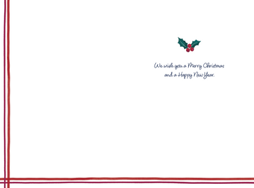 Season's Greetings Christmas Card - From us