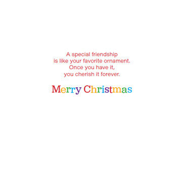 Cheerful Christmas card featuring holiday ornaments, festive design, and a friendly message, by Pictura for seasonal holiday greetings.