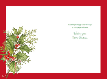 Someone Special Holly Christmas Card Someone Special