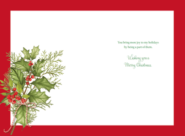 Pictura Someone Special Holly Christmas Card featuring festive holiday design with holly and seasonal imagery.