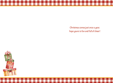 Santa & Snowman Christmas Card Special Boy