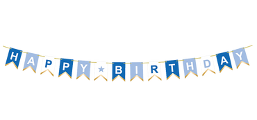 Banner -  Happy Birthday Blue