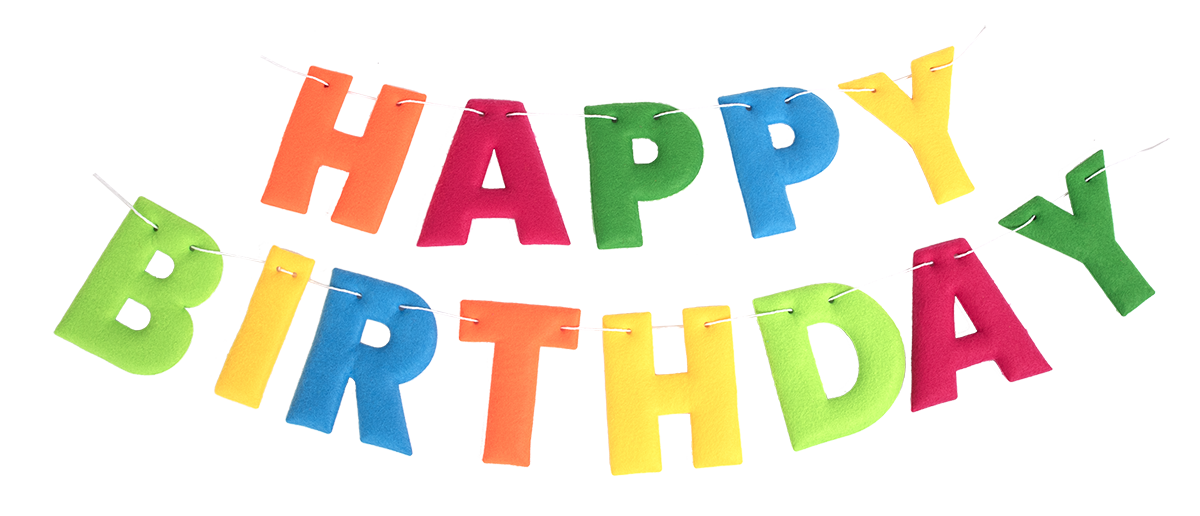 Banner - Felt Letters Happy Birthday