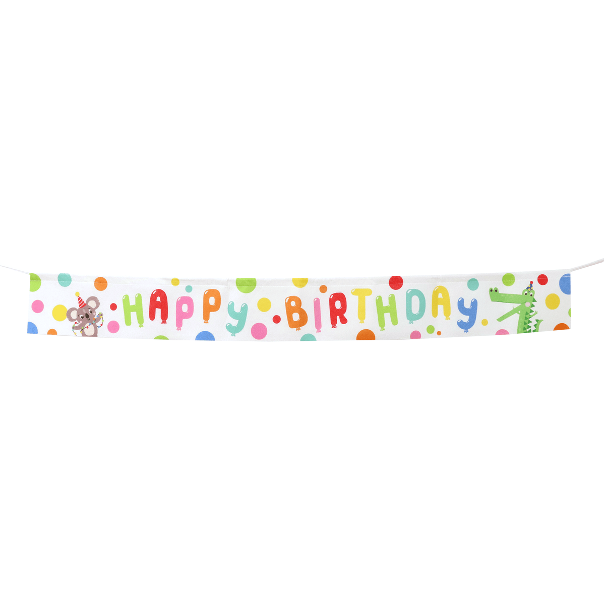 Colorful felt animal birthday banner with "Happy Birthday" letters, featuring playful animal designs by JOYFUL LANDS CRAFT CO., LTD.
