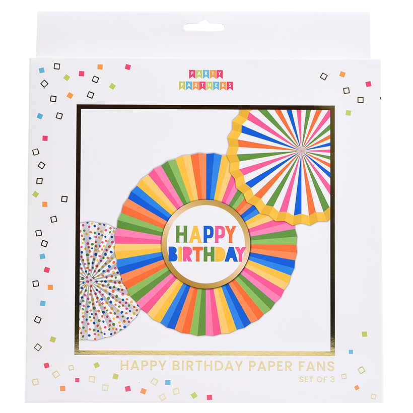 Paper Fans - HB Rainbow