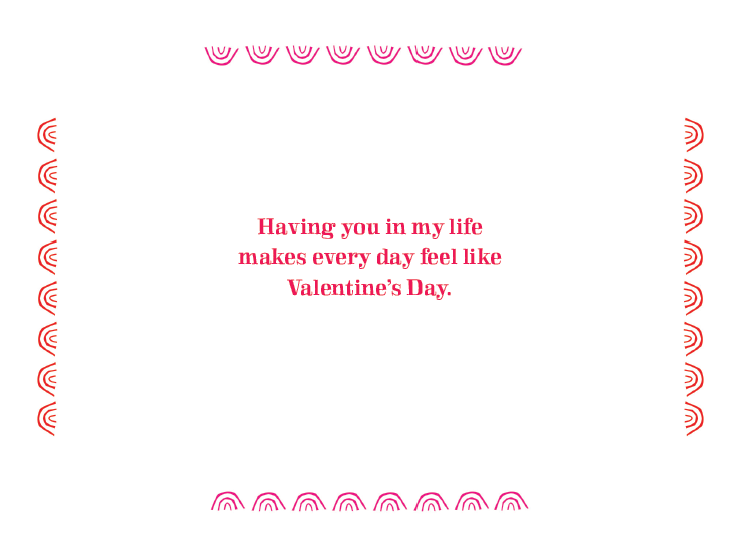 Love Arrow Text Valentine's Day Card