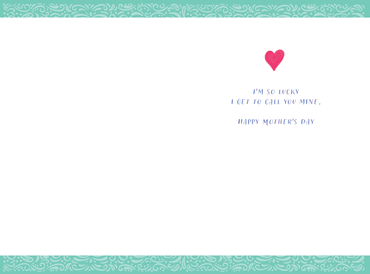 Pictura Best Mom Ribbon Mother's Day Card featuring a decorative ribbon and heartfelt message for Mother's Day celebration.