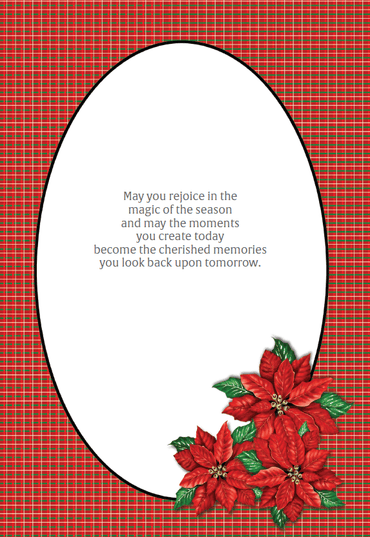 Pictura Merry Christmas Script holiday card with elegant Christmas greeting and festive design, perfect for seasonal greetings.