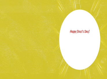 Pictura Boss Myth Legend Boss's Day card featuring a creative design and message for celebrating boss appreciation.