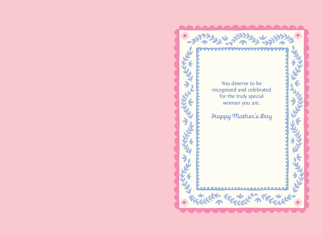 Pictura Bluebell Flowers Mother's Day card for grandmother with delicate bluebell floral design