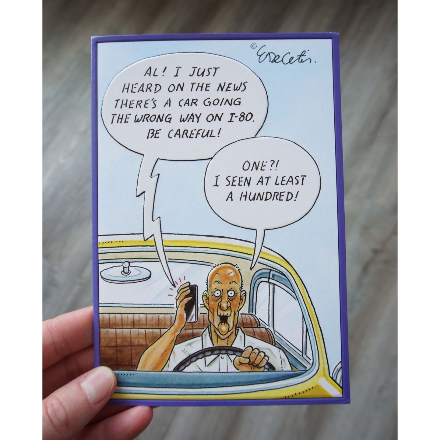 Wrong Way AI Birthday Card Eric Decetis 30329 - Cardmore