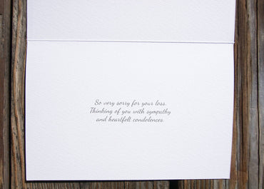 Spring Beautiful Sympathy Card from Pictura, featuring elegant floral design for expressing condolences and sympathy.