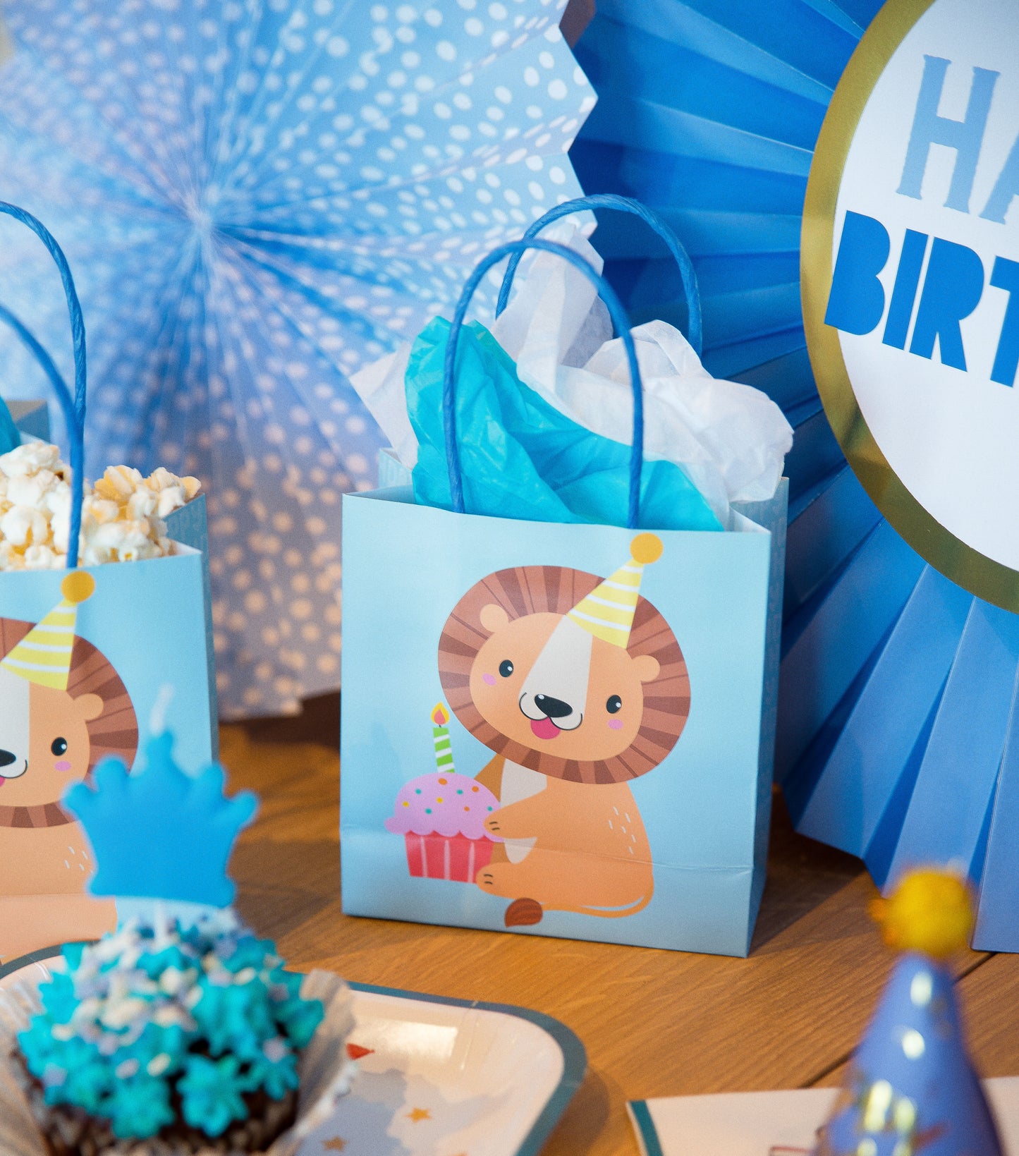 Lion Favor Bags Set of 6
