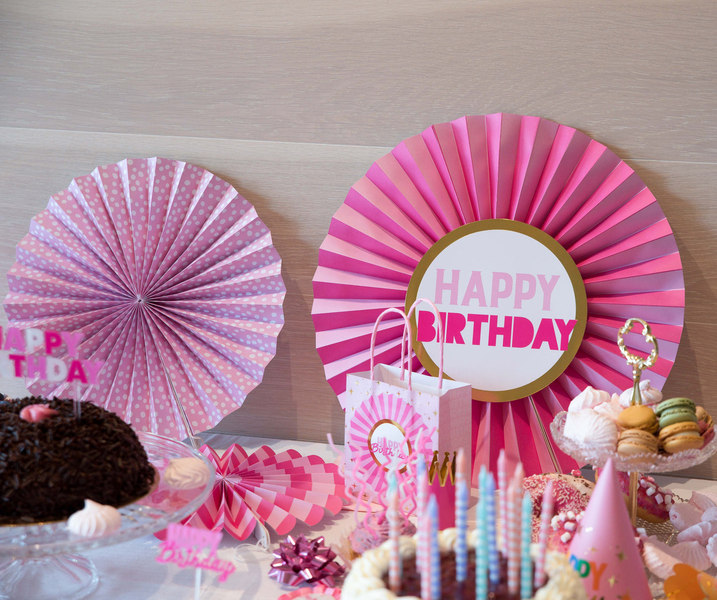 Paper Fan - HB Pink