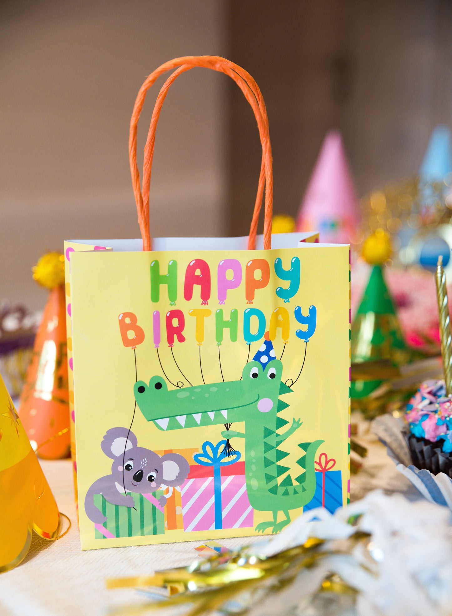 Gift Bags - Happy Birthday Crocodile