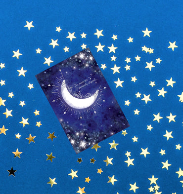 Celestial Night Sky Birthday Card