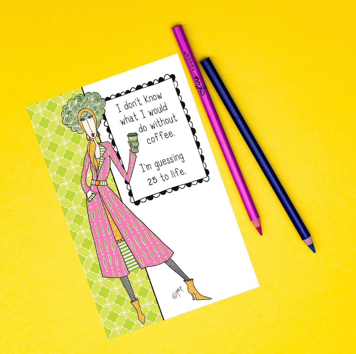 Pictura 25 To Life birthday card featuring Dolly Mamas design, colorful illustration for celebrating special occasions.