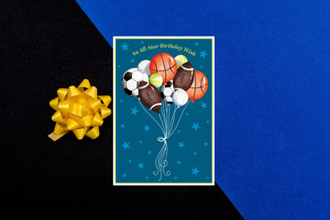 Sport Balloons Birthday Card