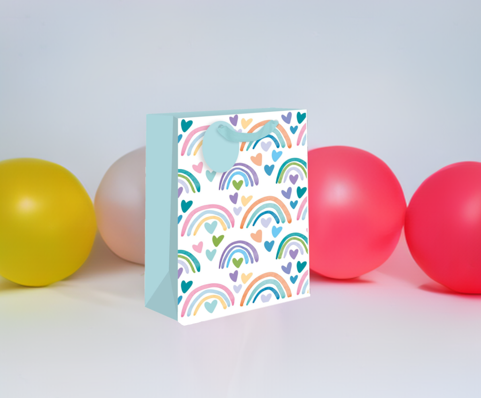 Med Gift Bag-Rainbow&Heart