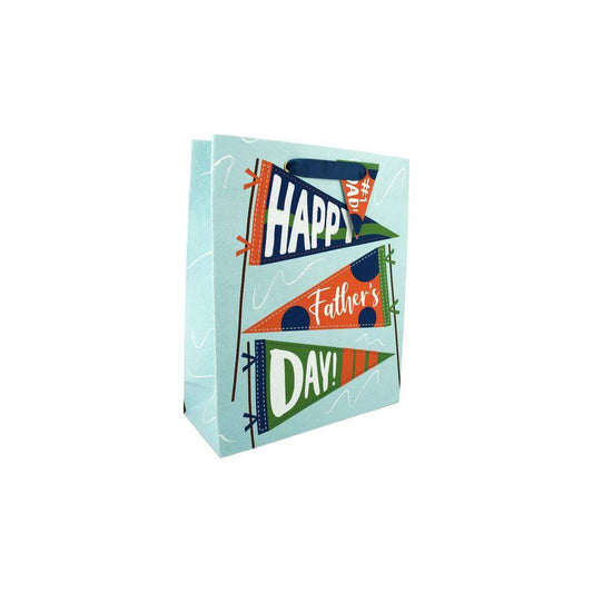 Large FDay Flag gift bag by Love Vivid with vibrant flag design, perfect for celebrations and gift wrapping.