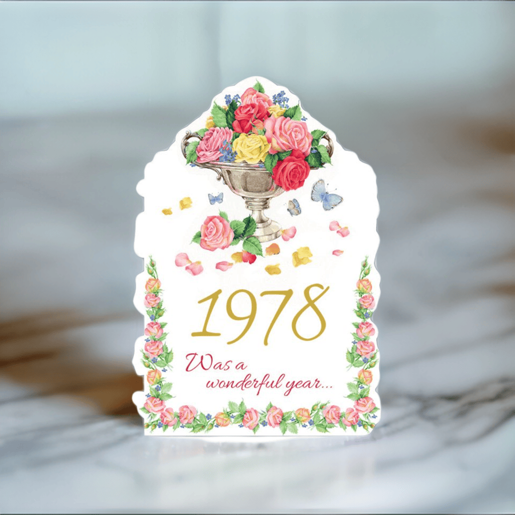 Pictura Year of Birth 1978 card featuring a stylish design with the year 1978 prominently displayed.