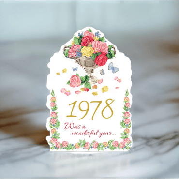 Pictura Year of Birth 1978 card featuring a stylish design with the year 1978 prominently displayed.