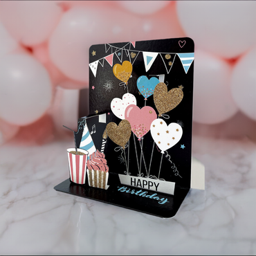 Small Pop Up-Heart Balloons