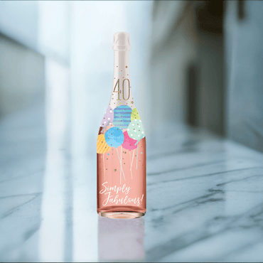 Pictura 40th Simply Fabulous Champagne Sound Card featuring elegant champagne-themed design and intricate details.