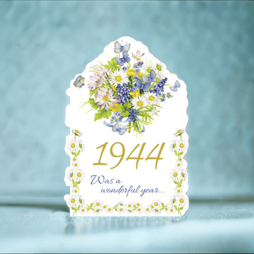 Pictura Year of Birth 1944 card featuring vintage design, ideal for celebrating 1944 birth year with decorative year of birth card