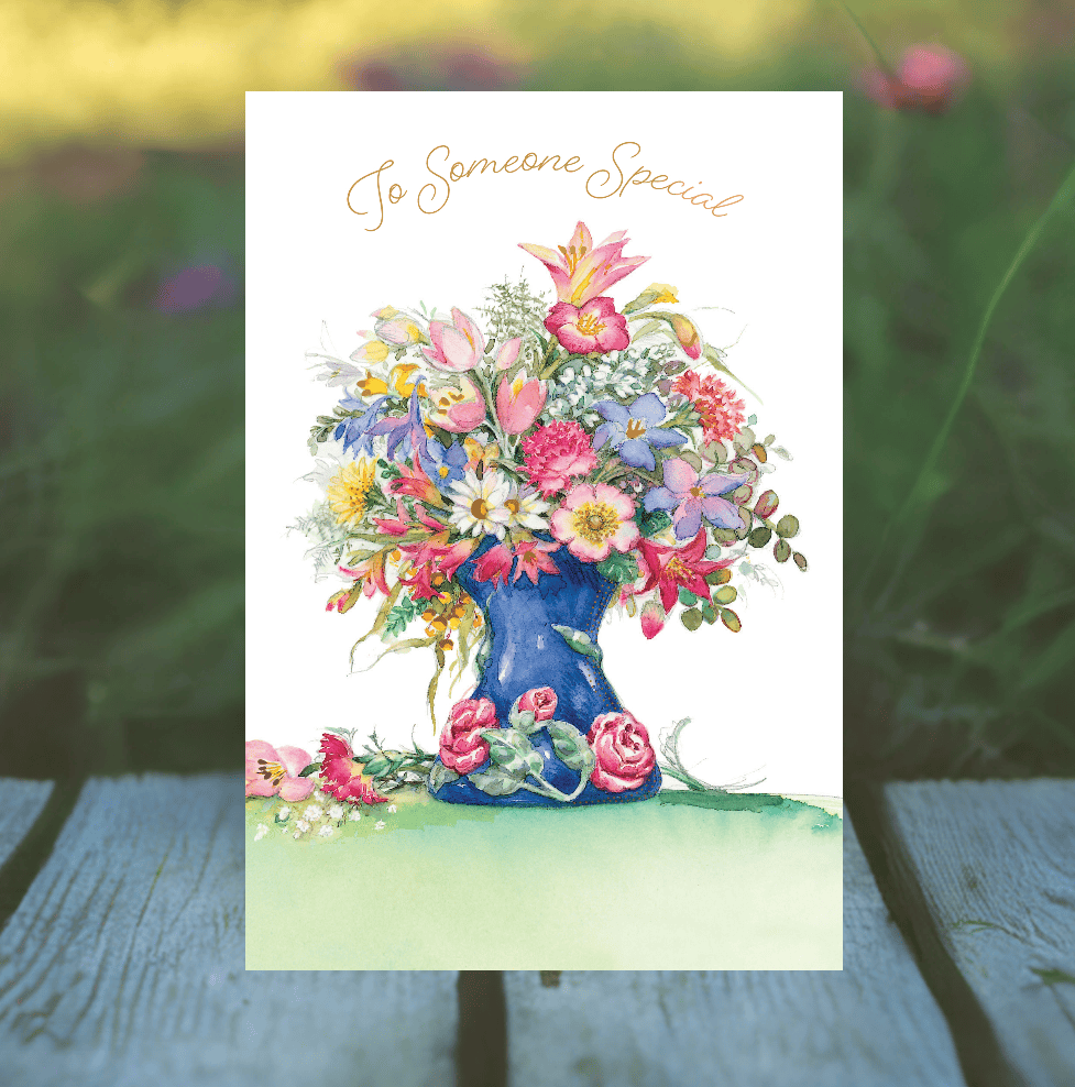 Bursting Bouquet Birthday Card by Lisi Martin from Pictura featuring colorful floral design on a cheerful greeting card