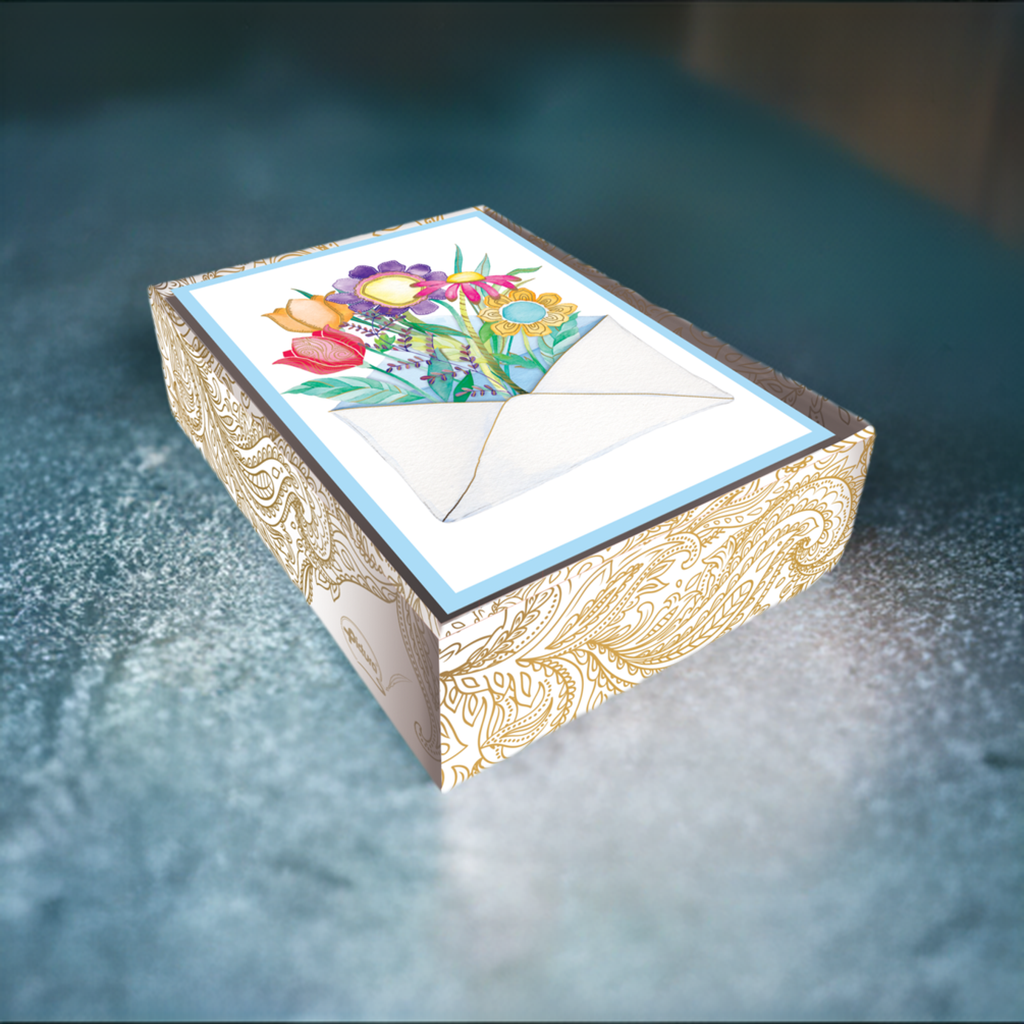 Boxed Notes - Envelope Flowers