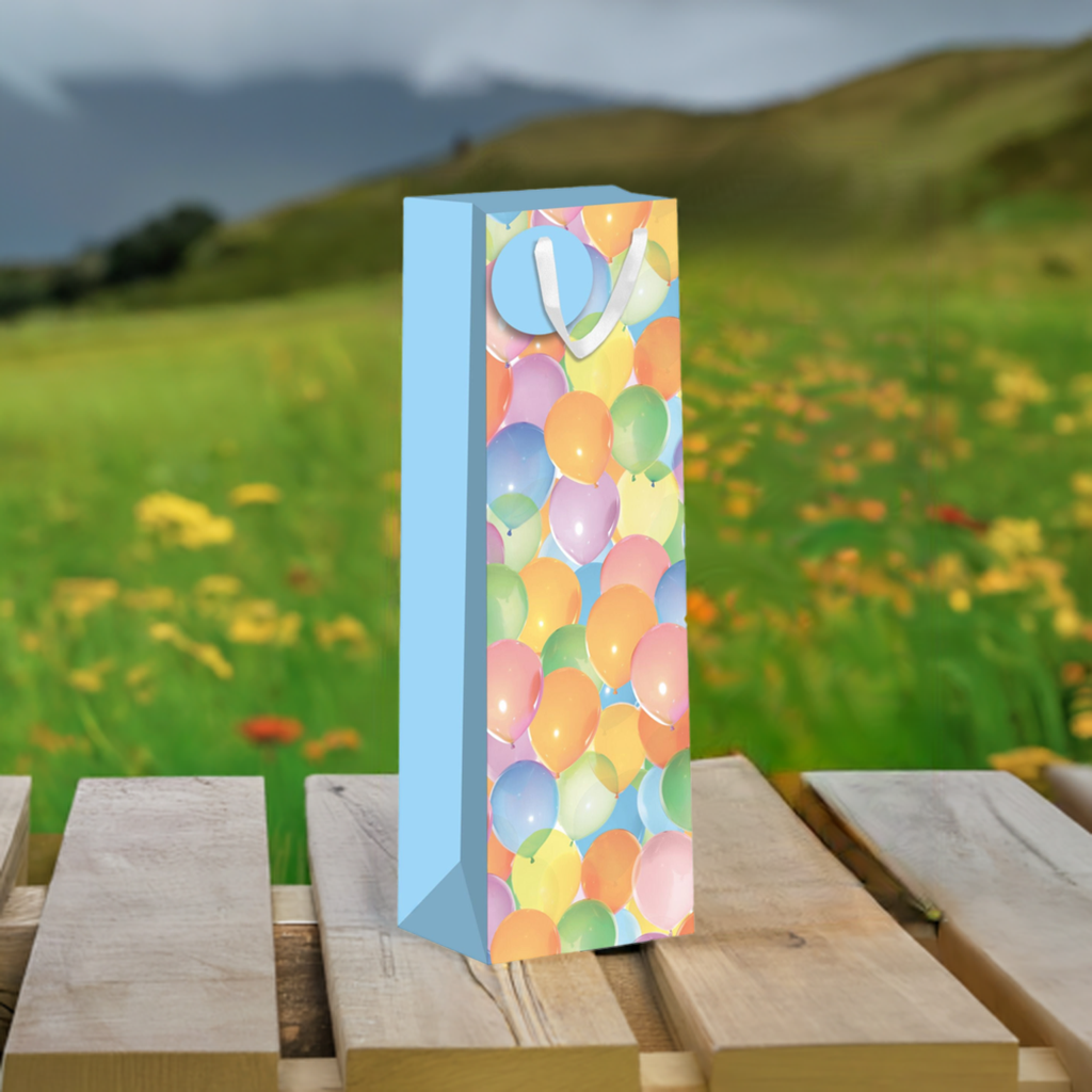 Bottle Gift Bags - Balloons