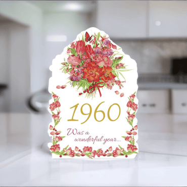 Pictura Year of Birth 1960 card featuring a stylish design with the year 1960, ideal for birthday celebrations and memorabilia.