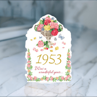 Pictura Year of Birth 1953 card featuring a vintage design with the year 1953 in bold, ideal for celebrating a 1953 birth year.