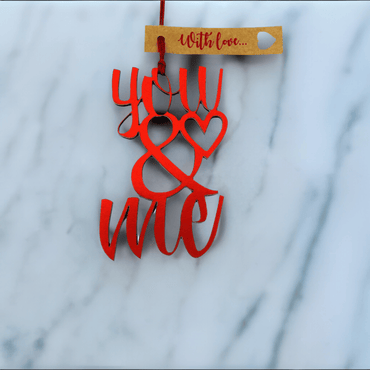 Love Vivid You & Me Topper from Vivid Product line, featuring colorful, decorative design on a smooth surface.