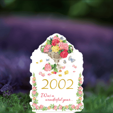 Year of Birth 2002 card from Cardmore, featuring a stylish design displaying the year 2002 for birthday celebrations.