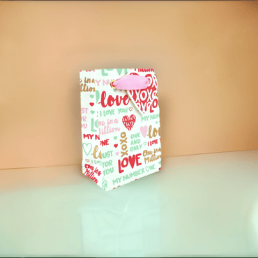 Love Vivid Just for You Small Gift Bag with colorful design, perfect for small presents and special occasions.