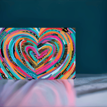 Pictura Art Heart Thinking Of You Card from the Everyday Cards collection, featuring a heartfelt design with an art heart motif.