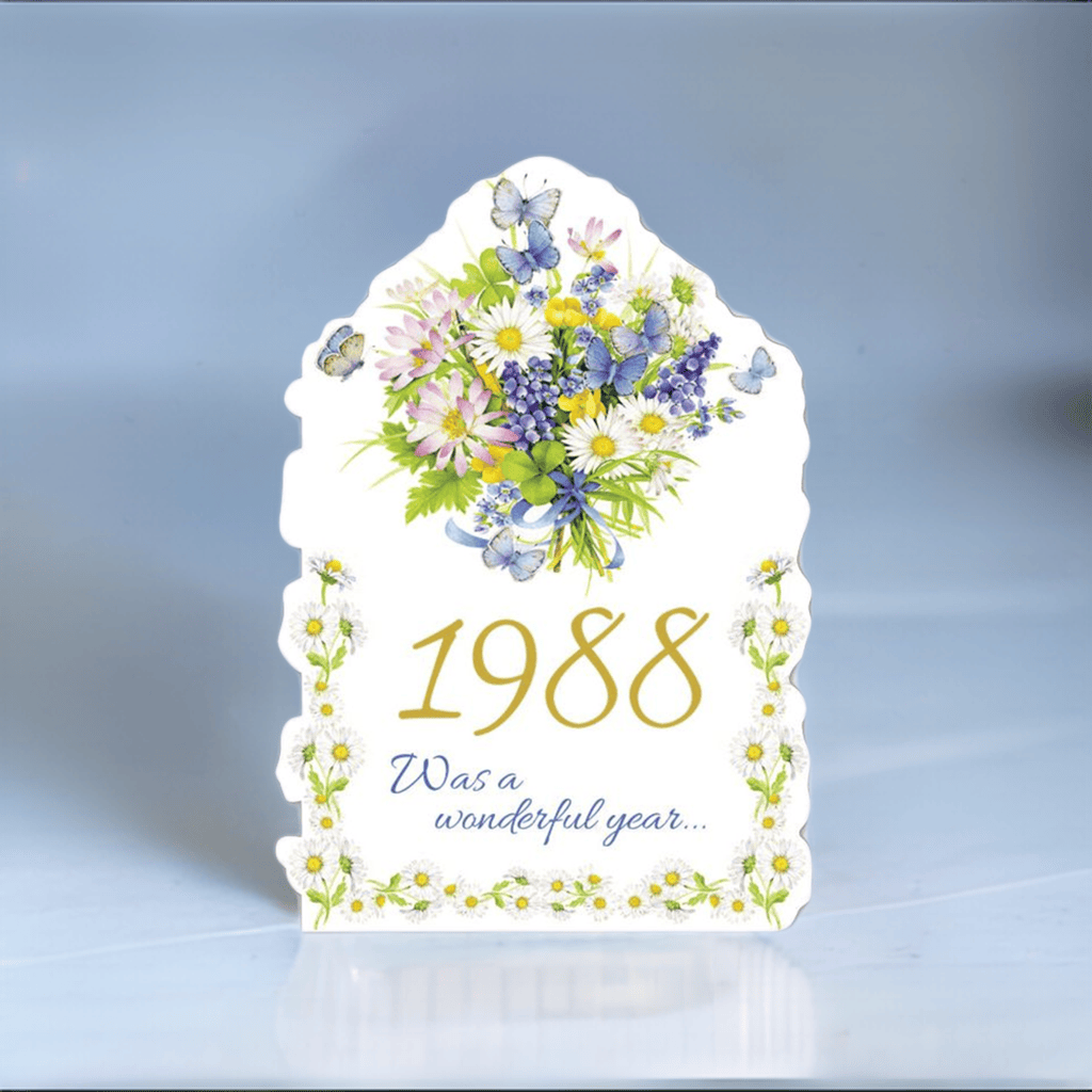 Pictura Year of Birth 1988 card featuring a stylish design, perfect for celebrating the birth year on special occasions.