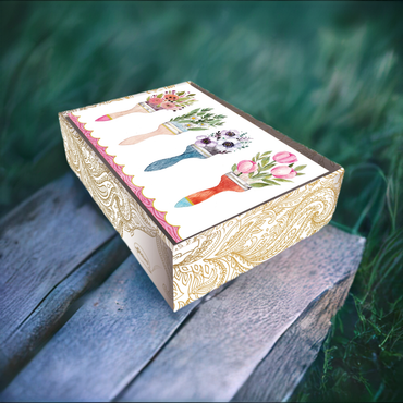 Boxed Notes - Paint Brushes