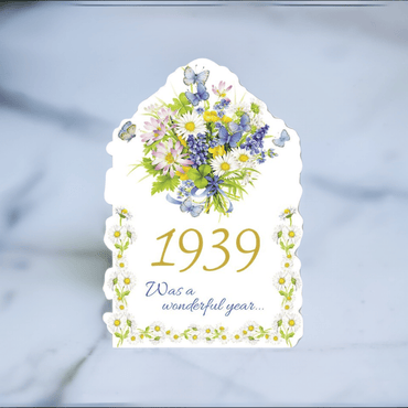 Pictura Year of Birth 1939 card featuring vintage design, suitable for milestone celebrations or personalized keepsakes.