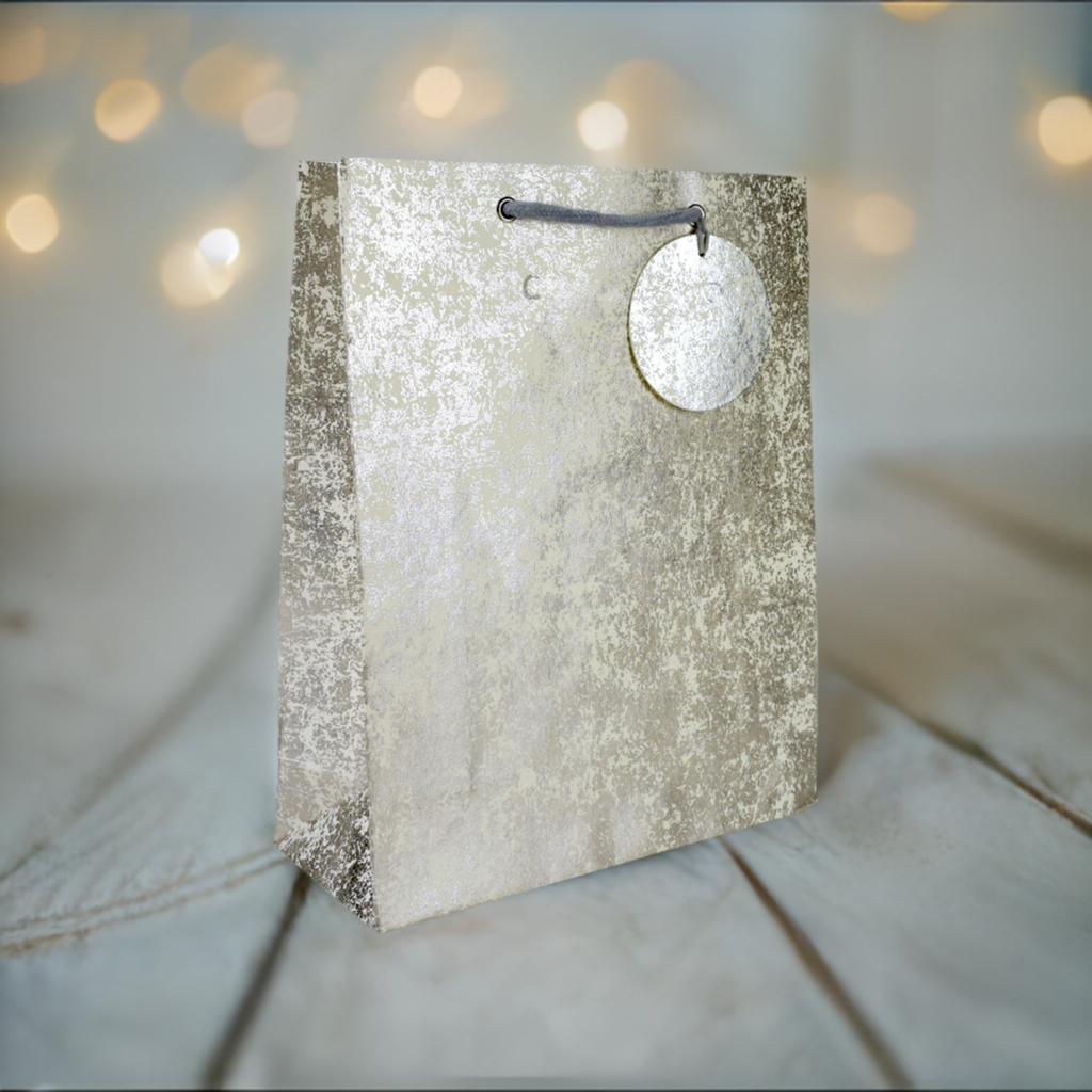 SILVER CRUSH MED BAG & TAG