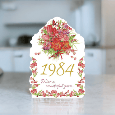 Pictura Year of Birth 1984 card featuring a stylish design with the year 1984, ideal for milestone celebrations or gifts.