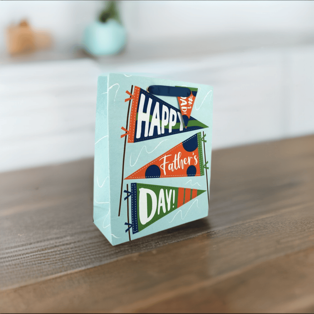 Large Love Vivid FDay Flag gift bag with colorful flag design, perfect for celebrations and gift wrapping.