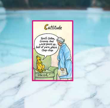 Cattitude Birthday Card Eric Decetis 30501