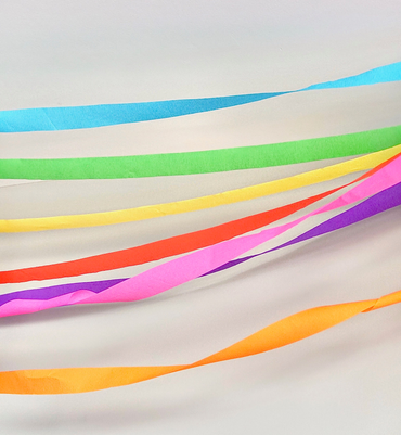 Rainbow Tissue Streamers